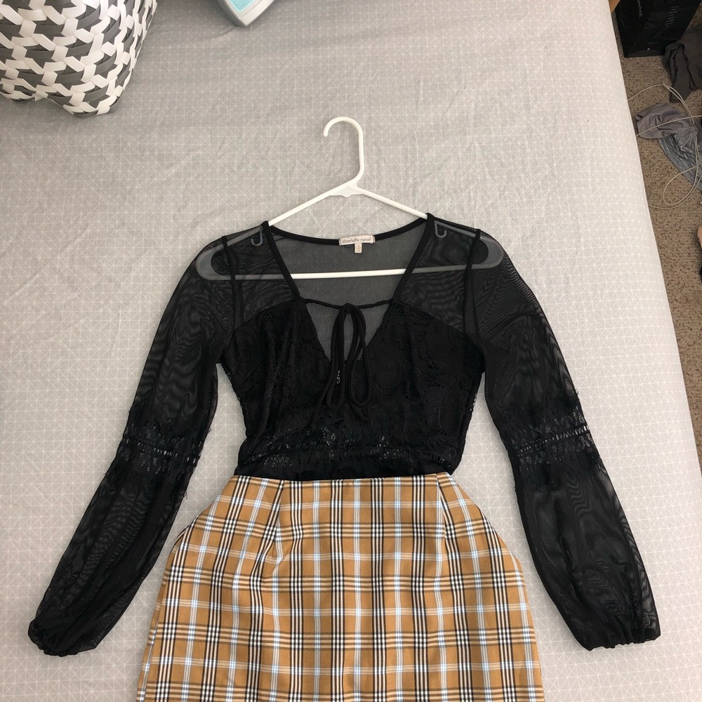 Long sleeve lace bodysuit